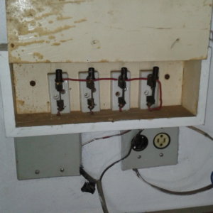 Fiação eletrica de tomada
